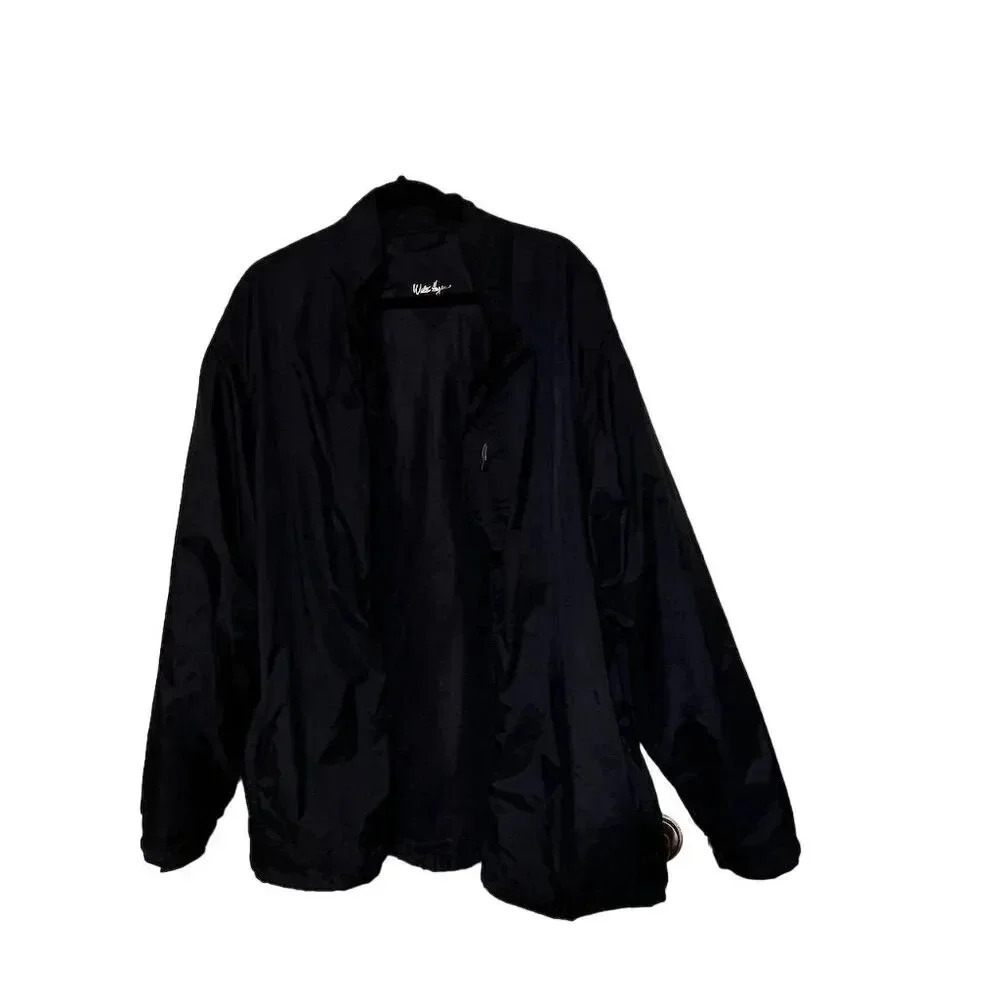 Walter Hagen Men's XL Navy Windbreaker Jacket Lightweight Full Zip Casual Spring
